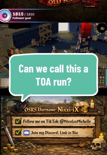 I was chilling out cutting a tree one minute and then thrown in to TOA the next with the WORST teacher!! @Appelsap in je kont 😂 #runescape #osrs #oldschoolrunescape #gaming #gamergirl