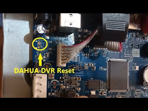 How to reset Dahua DVR