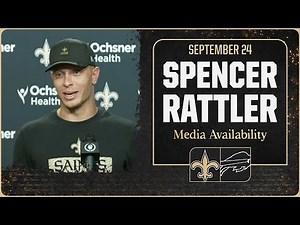 Spencer Rattler talks Week 4 at Buffalo Bills | New Orleans Saints