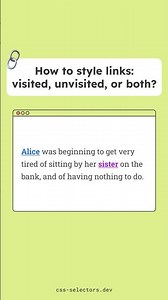 How to style links, visited, unvisited, or both? :any-link #css #cssselectors #frontendly