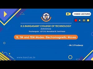 TE, TM and TEM Modes: Electromagnetic Waves