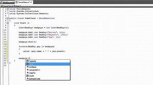 Lists, random elements, and defining elements