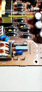 LCD TV Power Supply MKP Capacitor Replacement Process #electronic #lcdtv #powersupply #capacitor #highvolt #repairs #psu #tutorial #guide #solution #service | Herman Suhaemi