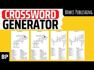 Bulk Create Crosswords For KDP Publishing With Puzzle Generator 2.0