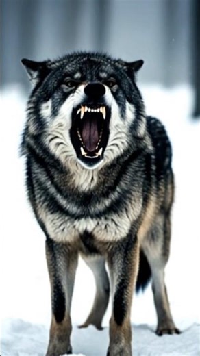 angry wolf! #shorts #wolf #sound #viralvideo
