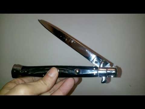 13" Italian Stilleto with Black Horn - Wandy