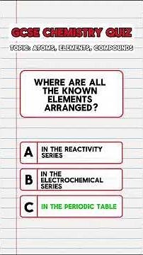 GCSE Chemistry Revision 🧪#exam #gcse #gcsechemistry #gcseexams #gcserevision #revision