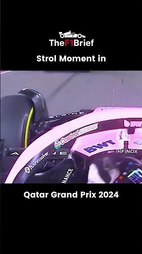 Strol Moment in Qatar Grand Prix 2024
