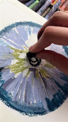 ily #oilpastel #artprocess #arttutorial #iris #eyedrawing | Oil Pastel Art