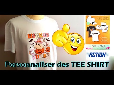 [ Papier Transfert Action ] Comment Personnaliser un Tee Shirt (avec / sans CRICUT) Idée cadeau Noël