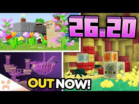 MINECRAFT 26.20: NEW END UPGRADES, SULFUR CAVE V1 + PLANT UPDATE OUT NOW!