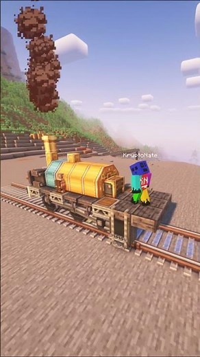 Small Minecraft Create Train!! #minecraft #moddedminecraft #createmod #minecraftbuilding