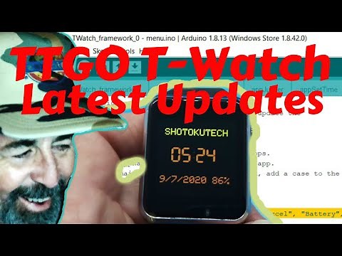 Latest TTGO T-Watch 2020 Update