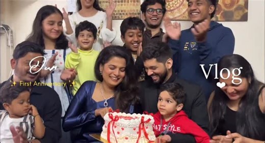 SanOmi | Sanvedi & Omkar | Couple Content Creators | Our first anniversary vlog is on the way 😍🧿 For now, here’s a little sneak peek 🎉👀 . . . . [Anniversary, vlog, 1st Anniversary, wedding,... | Instagram