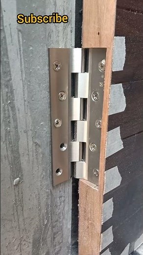 Brass hinges installation |hinges #diywoodworking