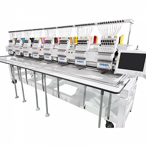[Hot Item] Diseng High Speed 8 Head Automatic Computerized Flat Hat Domestic Sewing Computer Embroidery Machine Price