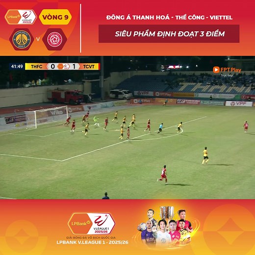 17K views · 209 reactions | Highlights Đông Á Thanh Hoá vs Thể Công Viettel | Điểm nhấn gọi tên siêu phẩm. #VPF #LPBank #VLeague1 #Season20252026 #ShineTogether #FPTPlay #DongLucSport #Jogarbola #THFCvTCVT | V.League | Facebook