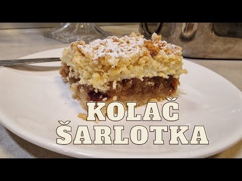 Najbolji Kolač sa Jabukama i Kremom (Šarlotka – Kremasti Recept sa Vanilijom i Cimetom)