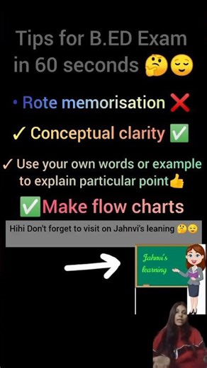 Tips for B.ED Exam 2026 How to write ✍️ or B.ED topics easily important points✅ by Jahnvi's leaning