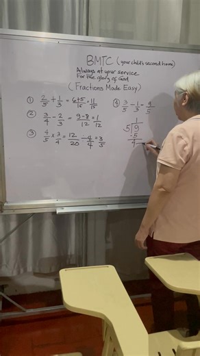 Mathematics is not difficult after all. It is fun and easy. Learn the fastest and the shortest way to solve FRACTION. Please, like, share and subscribe. | Better Minds Tutorial Center