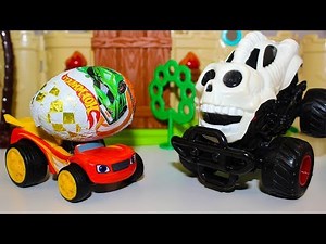 Мультик про машинки Вспыш и чудо машинки Огурчик и Киндер Сюрпризы Мультфильмы для детей