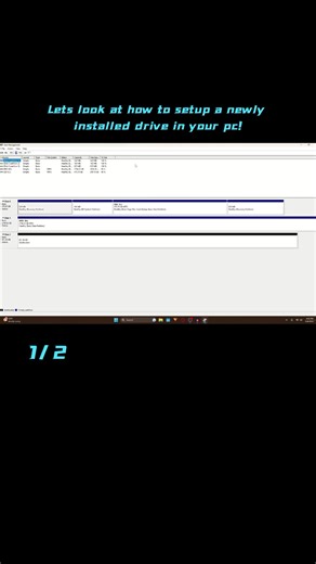 Lets look at how to setup a newly installed drive in your pc!