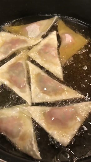Homemade fried wontons always hit!