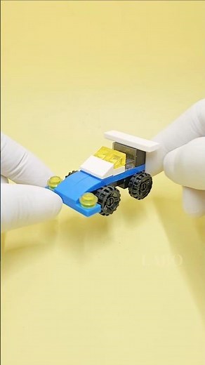 Mini LEGO Racing Car 🏁 | Easy Build Tutorial #lego #legobuild #shorts