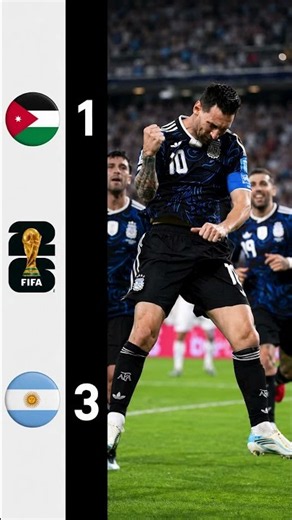Jordan vs Argentina 1-3 Highlights | Messi Makes History in Argentina Victory #football