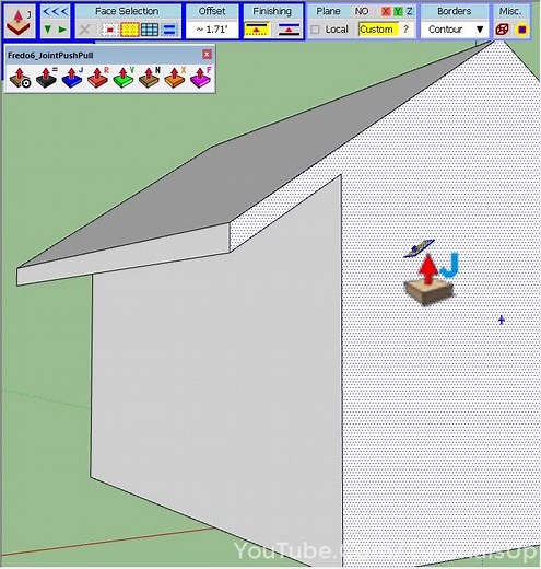 Plugin : Joint Push Pull Interactive By : Fredo6 Complete Tutorial > https://youtu.be/d8ucLEXaNDI | Sketchup Tutorials