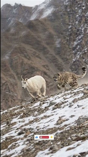 Snow Leopard makes a deadly mistake #wildlife #nature #animalattack