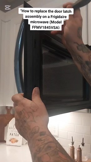 "How to replace the door latch assembly on a Frigidaire microwave (Mod...