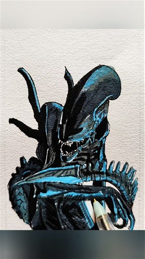 4.1K views · 162 reactions | Desenhando o xenomorfo #alien | James Aires Sousa | Facebook