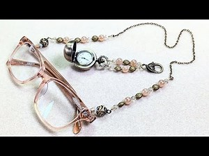 Quick, last minute gift idea: pocket watch purse charm & eyeglass chain