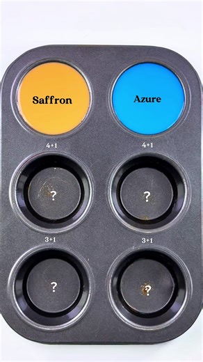 Let's Mixing Saffron + Azure 😍 #colormixing #painting #satisfying #artandcraft #art