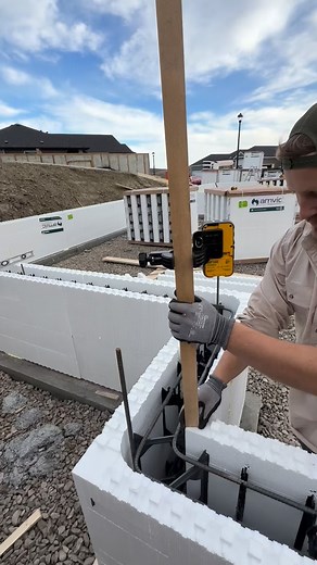 😎👌🧊🪚 . . Helping out @nickcoolen for the day on his new house! ICF is fun, just big kid Lego 👊😆💯🔥 . . #concretecontractor #icf #concreteforming #concreteconstruction #concretewalls #basements #concretelife #concretetools #concretework #bluecollar #fyp . @dig.it.excavating | Hummel Concrete