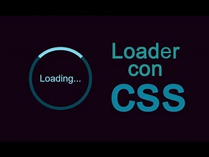 Loader con HTML y CSS