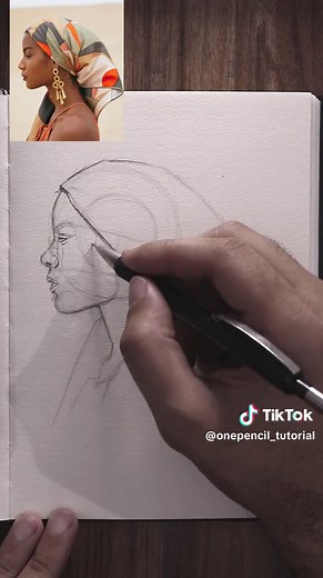 How to Draw African Face Using Loomis Method with Just One Pencil