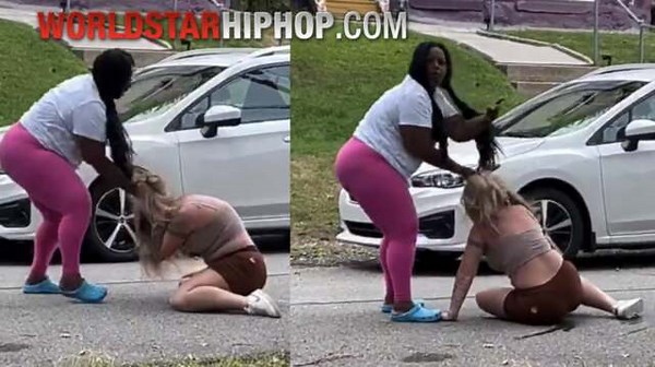 Chick Beats The Brakes Off Woman Outside! “I Gave Her 100 Warnings Not To Keep F*cking With Me & My Kids”