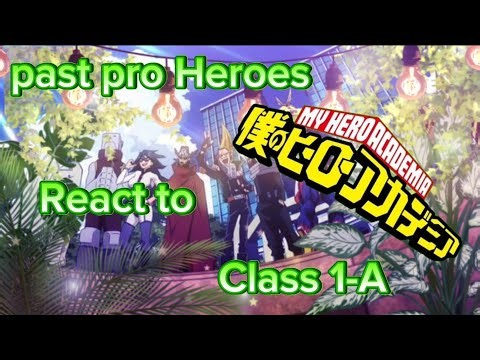 Past Pro heroes react to class 1-A//MHA//My Dadzawa Au//