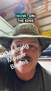 Sharpen mower blades without taking them off #country
