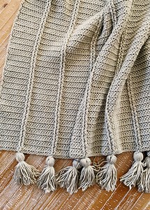 The Kara Blanket - An Easy Textured Crochet Blanket Pattern