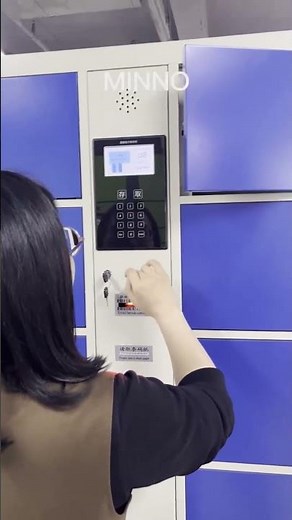 Smart storage locker with PIN code system