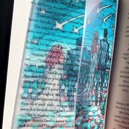 Starfall Stained Glass Bookmark (transparent Bookmark, Fantasy Book Reader Gift) - Etsy
