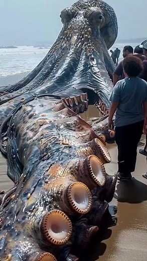 "You’ve Seen Small Octopuses – But Have You Ever Seen One the Size of a Bus?" 🐙🚍✨