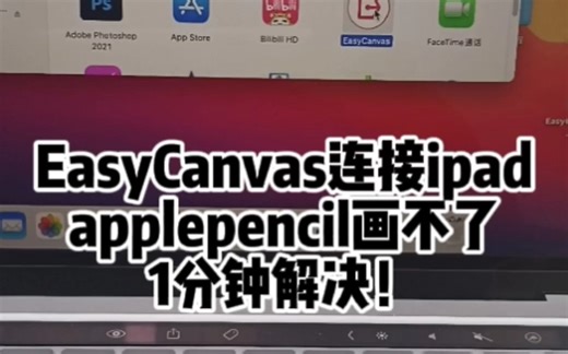 EasyCanvas连接ipad，applepencil画不了，一分钟解决！