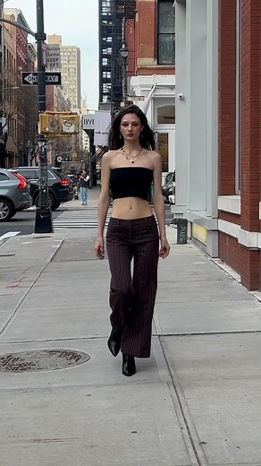 nastya on Instagram: "always walking on beat - - - - #model #fashion #runway #modeling"