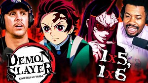 Demon Slayer reaction! | 1x05 & 1x06 dub | First time watching!