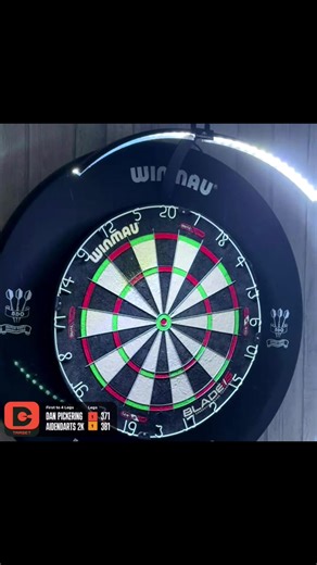 Darts Highlights: Amazing 180 Finish and Wall Setup