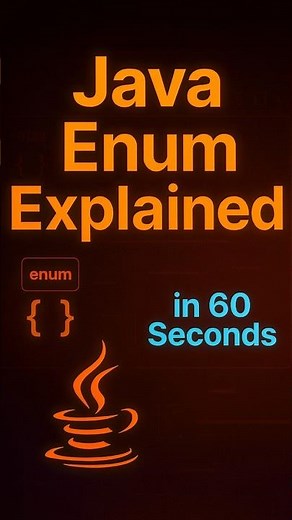 Java Enum Explained in 60 Seconds #coding #shorts